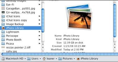 move iphoto library