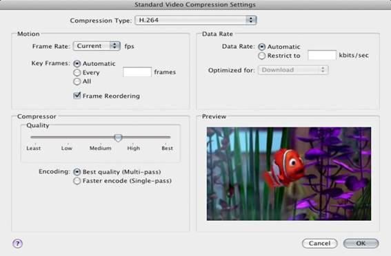 compress video with quicktime player pro