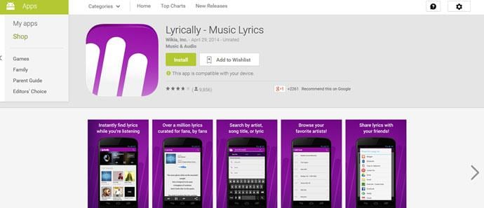 Lyrics Apps