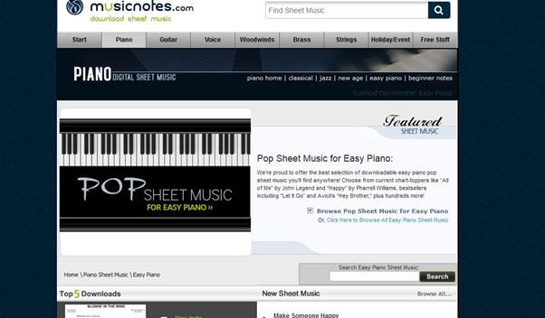 The TOP 5 Piano Sheet Sites	