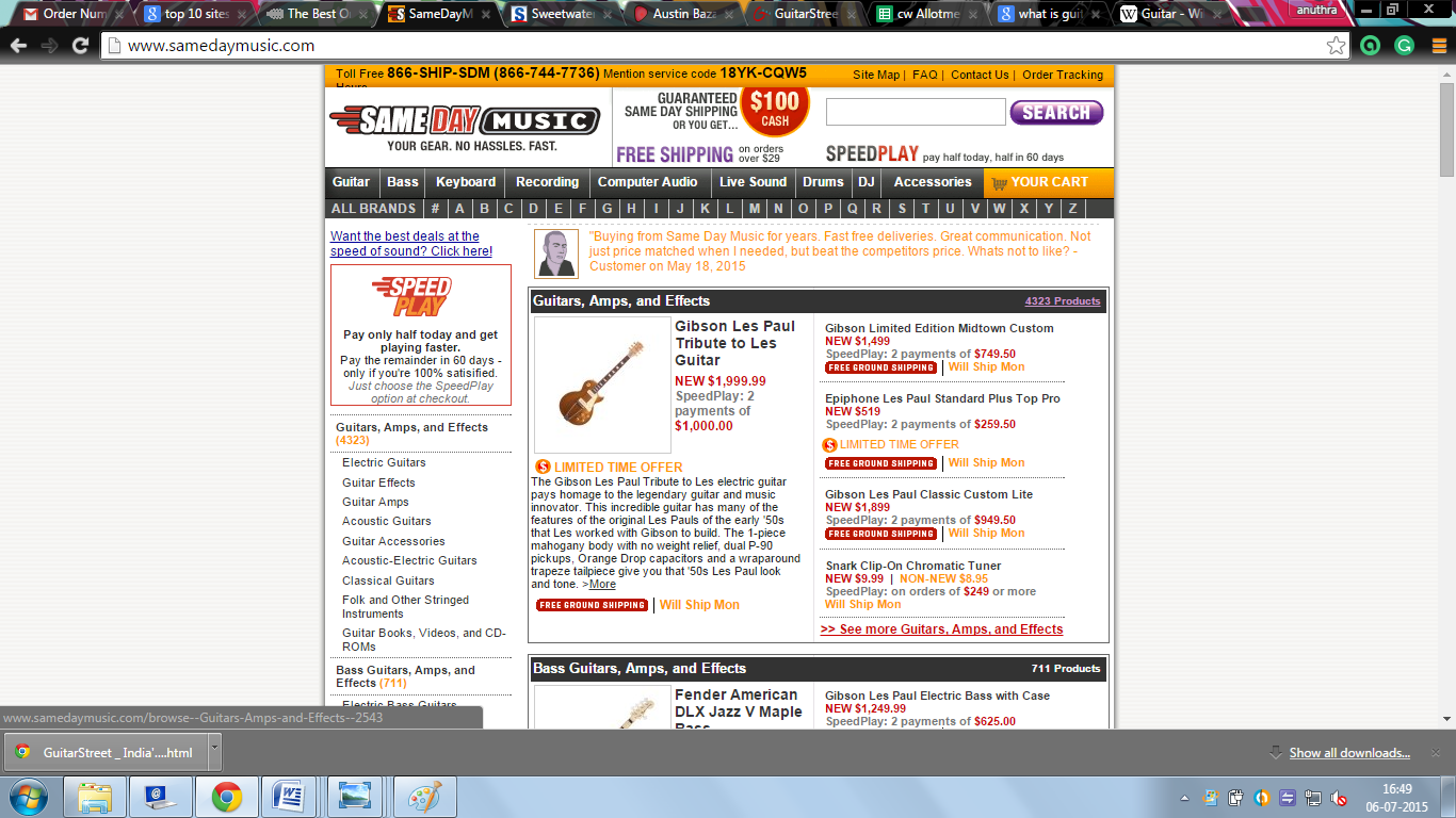Some of the Best Sites to Purchase Guitar Online