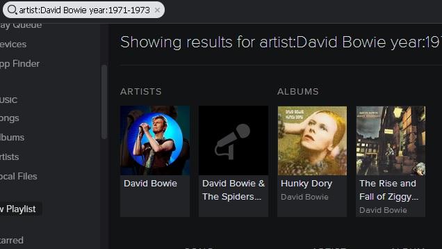 use Spotify search and how to search playlist