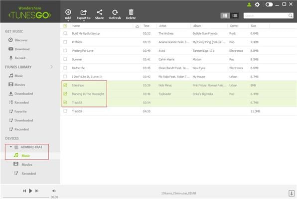 Transfer Music From  iPhone/iPad/iPod to PC/Mac