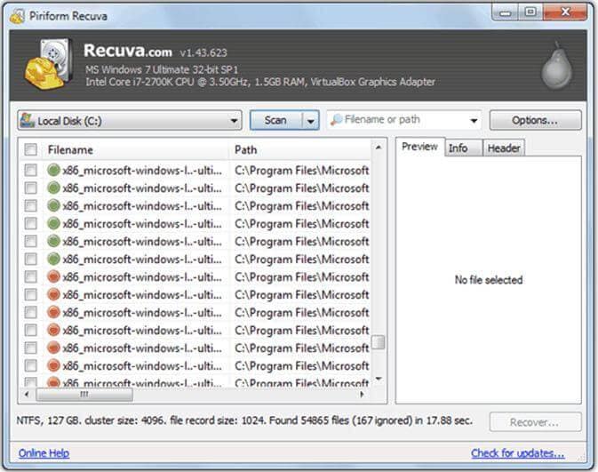 hard drive recovery freeware