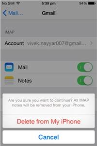 Delete Emails from iPhone