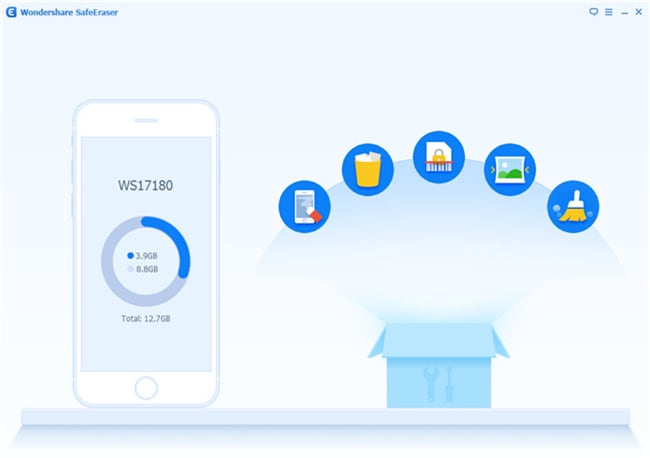 erase iphone data with Wondershare SafeEraser