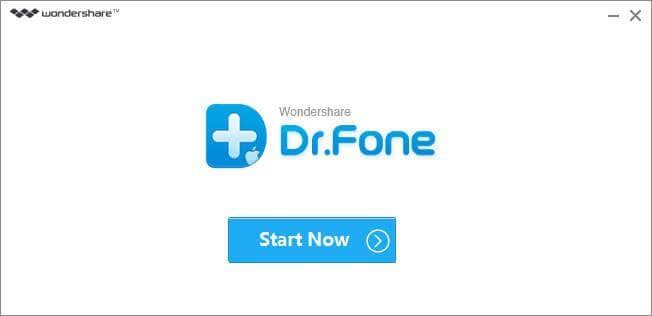 install Wondershare Dr.Fone for iOS