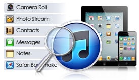 Scan & Extract iTunes Backup of Your iDevice