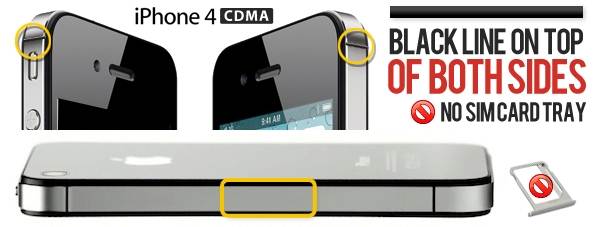 identify iphone 4 gsm and iphone 4 cdma
