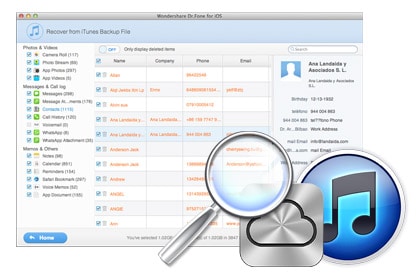 Extract iTunes backup to recover data for all iOS devices