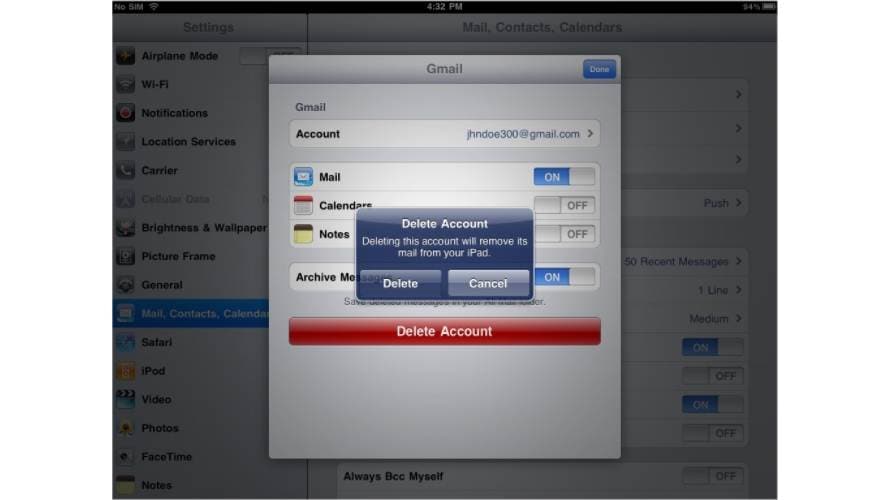 Safe And Simple Method To Delete iPad Account