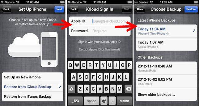 how to retrieve contacts from icloud