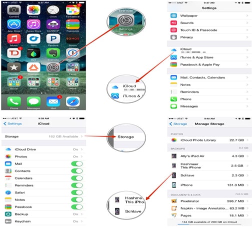 How to Delete iCloud backups on Iphone and Computer