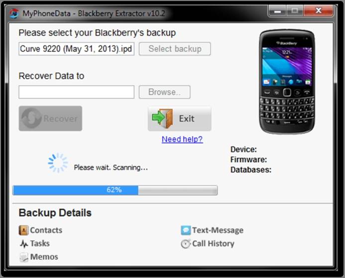 Top 3 Simple Blackberry Backup Extractors