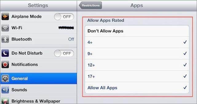 reset iphone restrictions