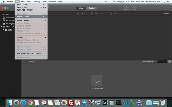 How to import mp4 to iMovie