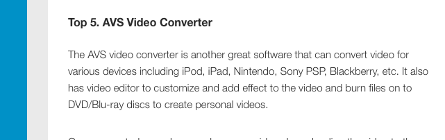 AVS video converter reviews and alternatives