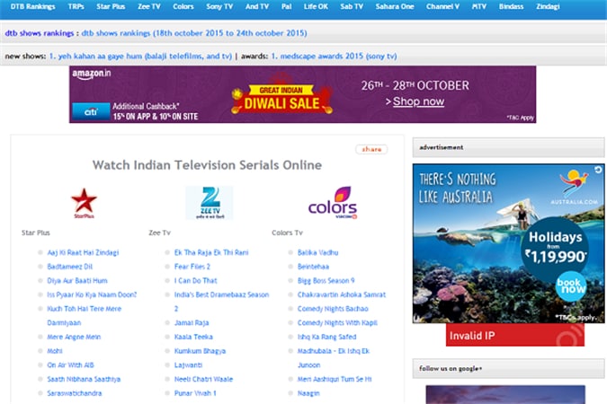 10 Websites to Watch Indian Live Television