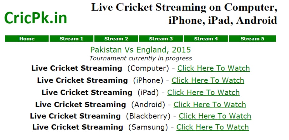 Top 10 websites to Watch Live Cricket TV