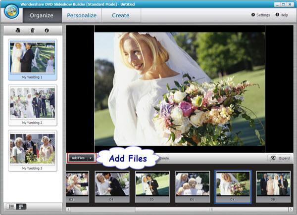 wedding dvd slideshow