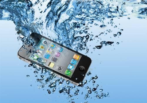 phone in water