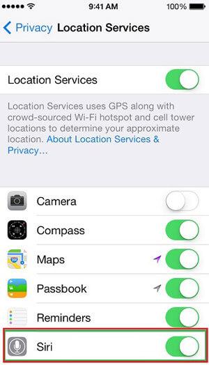 how do you turn on location services on iphone 4s