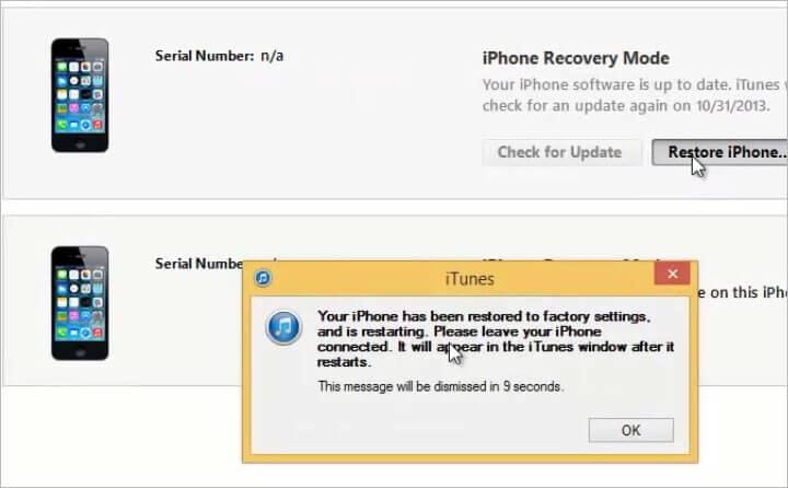 reset iphone without apple ID