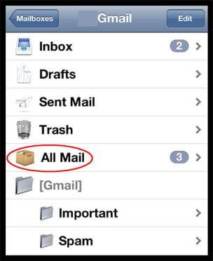 iphone undelete email