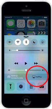 AirPlay button