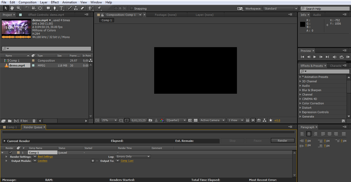 Exporting the file