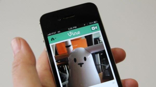 tapping to use vine app