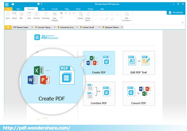 Create PDF from a file