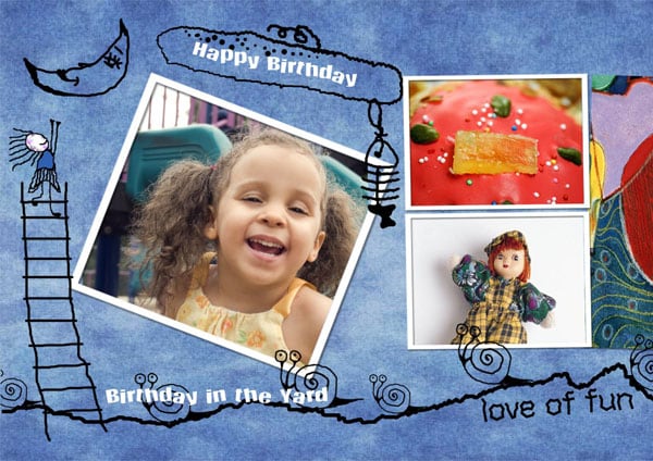 Birthday Collage Template