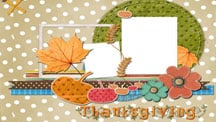 Thanksgiving Day Scrapbook - Crisp Autumn Days