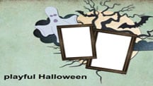 Joyful Halloween Scrapbook Template