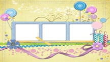New Year Eve Scrapbook Template