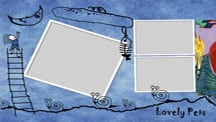 Lovely Pets Collage Template