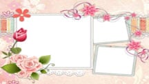 Flower Scrapbook Template for Pets