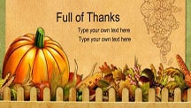 Full of Thanks Scrapbook Template