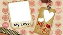 My Love Scrapbook Template