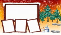 Snowy Winter Collage Template