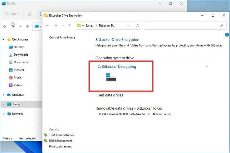 How To Disable BitLocker Encryption On Windows 11 8 Ways