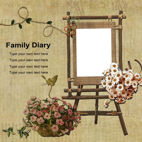 family scrapbook templates