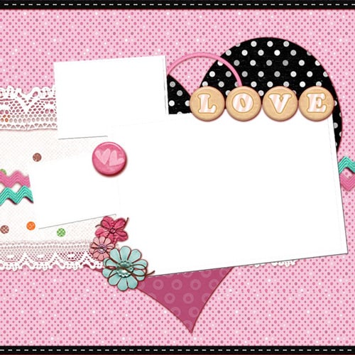 love scrapbook templates