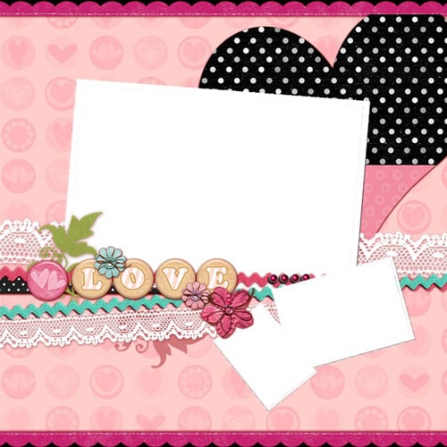 love scrapbook templates