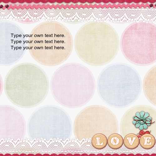 love scrapbook templates