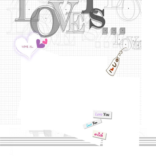 love scrapbook templates