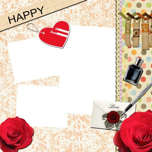 love scrapbook templates