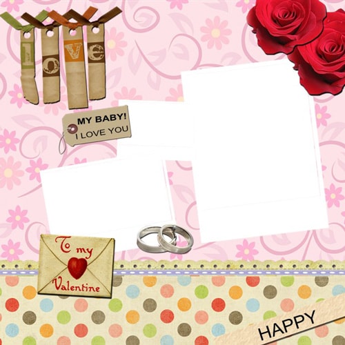 love scrapbook templates