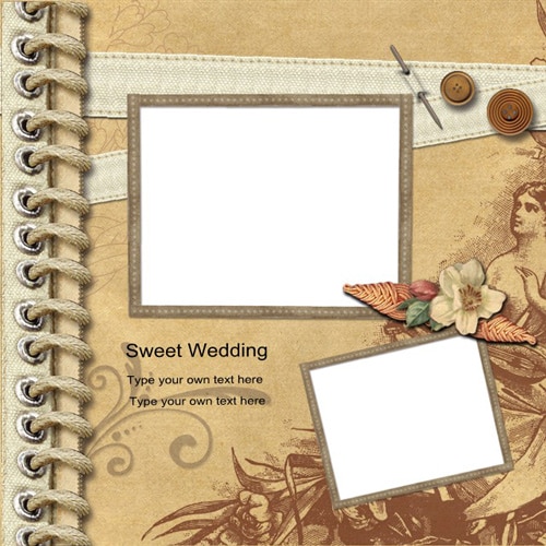 wedding scrapbook templates